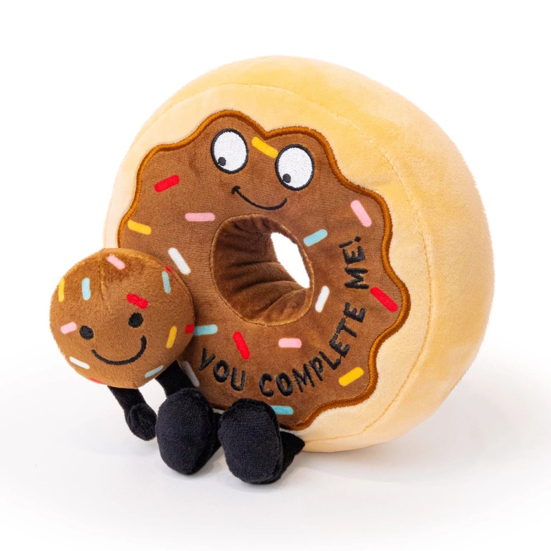 You Complete Me Plush Donut