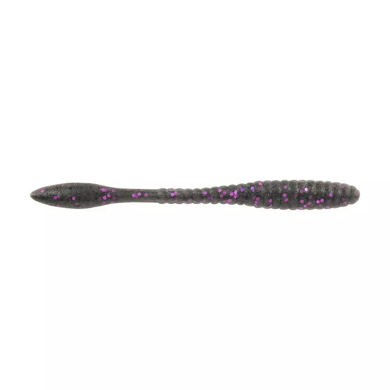 Berkley PowerBait MaxScent Flat Worm 4.5 (Smoke Black Purple)