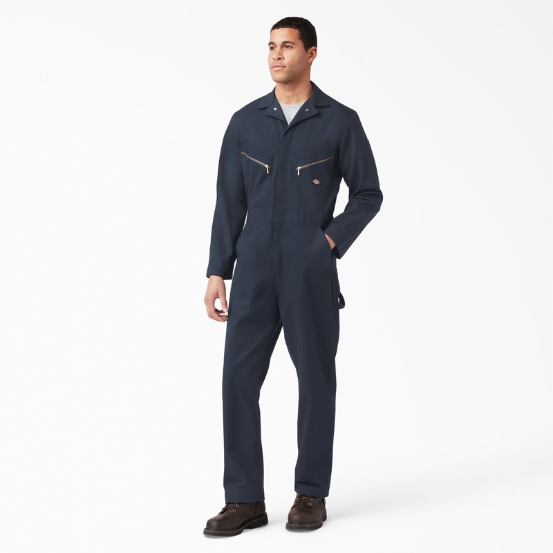 Dickies Deluxe Blended Long Sleeve Coveralls (Dark Navy) Size 2XR
