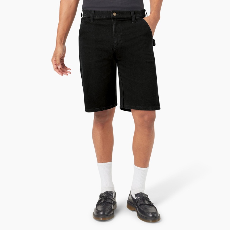 Dickies Denim Utility Shorts, 11 (Black) Size 38 Waist