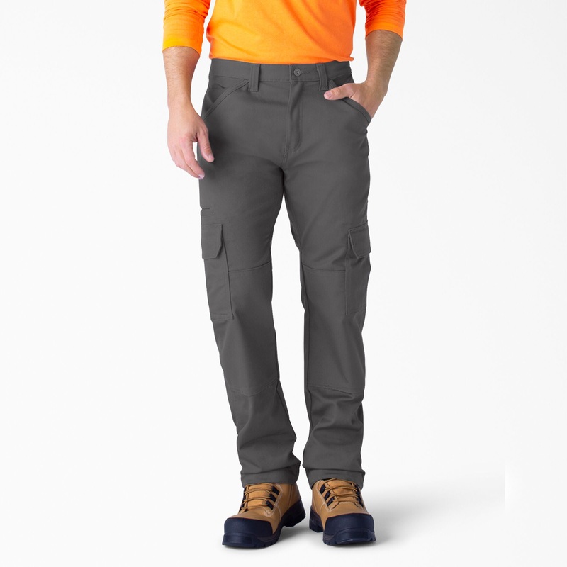 Dickies FLEX DuraTech Relaxed Fit Duck Cargo Pants (Slate Gray) Size 42×32