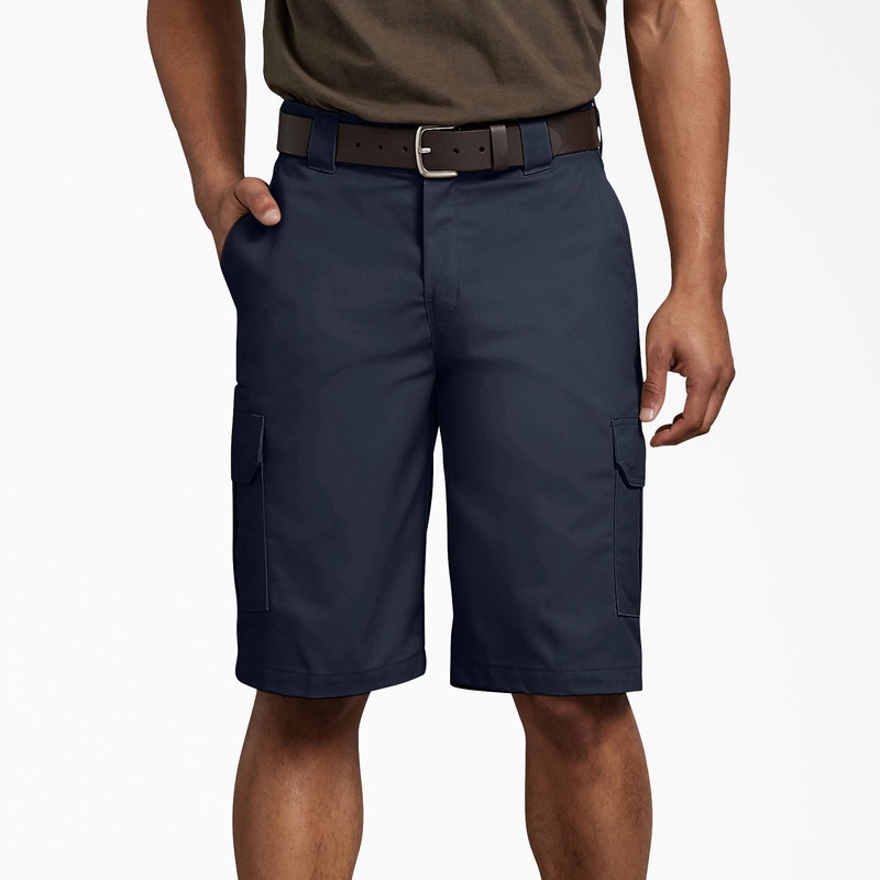 Dickies FLEX Regular Fit Cargo Shorts, 11 (Dark Navy) Size 40 Waist