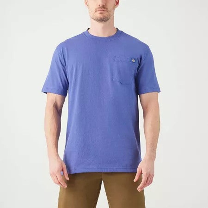 Dickies Heavyweight Heathered Short Sleeve Pocket T-Shirt (Blue Heather) Size XL