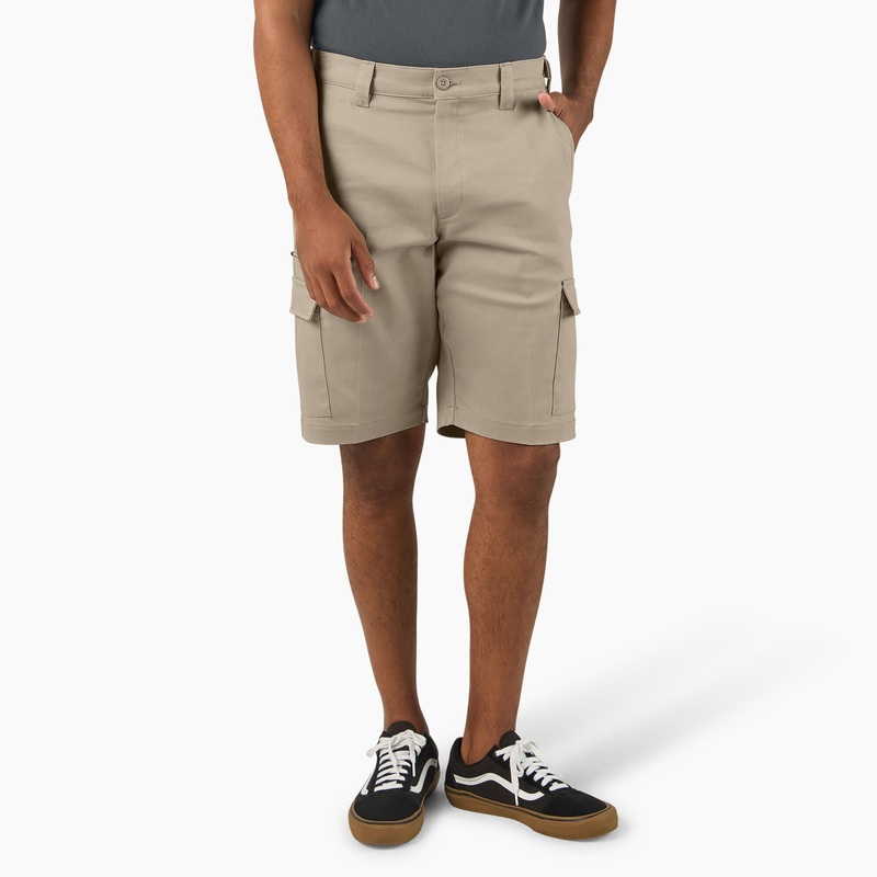 Dickies Pro Series Cargo Shorts, 11 (Desert Sand) Size 38 Waist