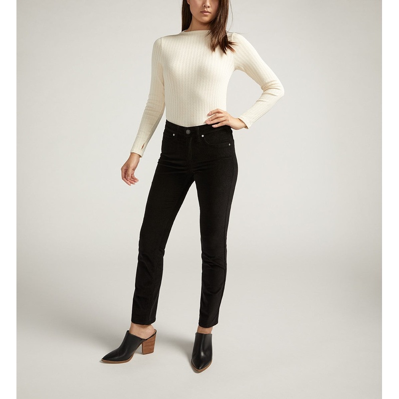 Suki Mid Rise Straight Leg Corduroy Pant 25X31