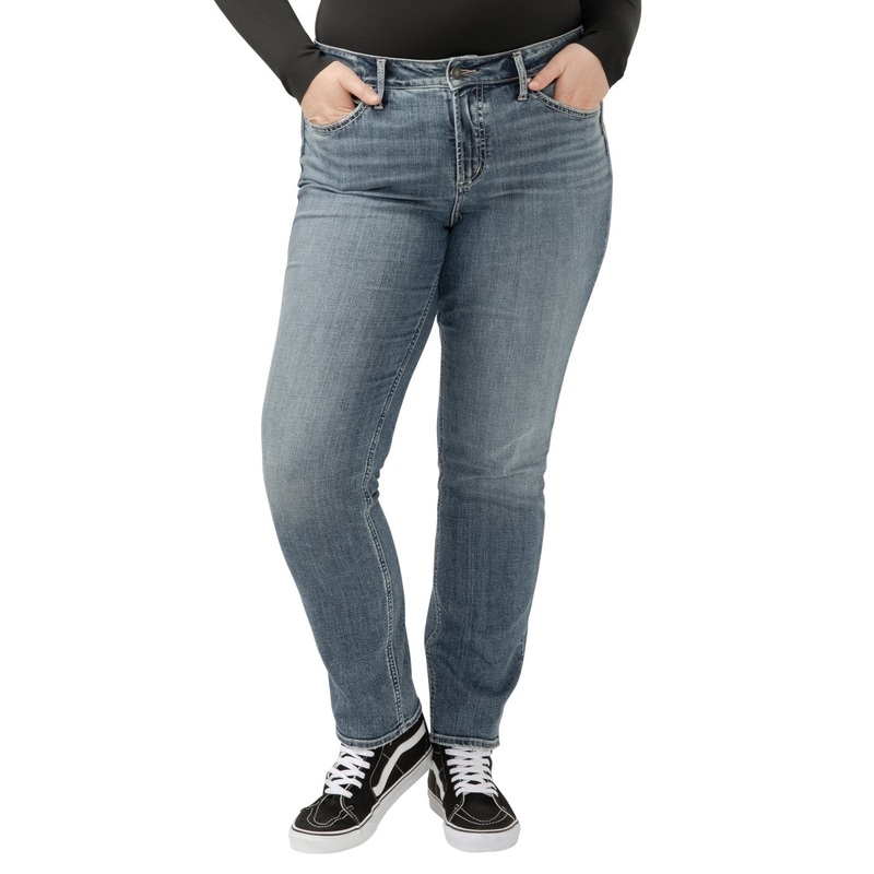 Suki Mid Rise Straight Leg Jeans 18Wx29 (Indigo)