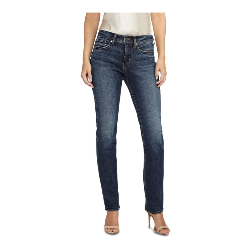 Suki Mid Rise Straight Leg Jeans 33×31