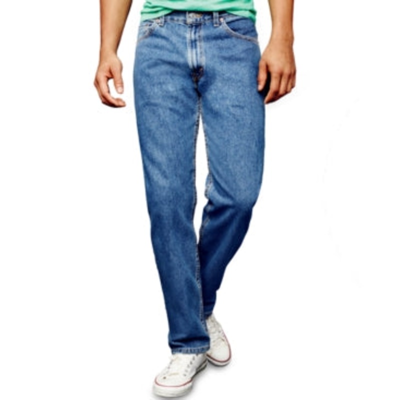 Levi’s Men’s 505 Regular Fit Non-Stretch Jeans – Medium Stonewash 34X29