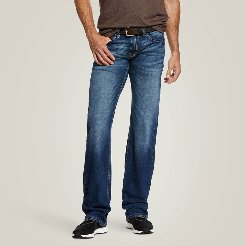 M7 Rocker Stretch Nassau Stackable Straight Leg Jean 32×36