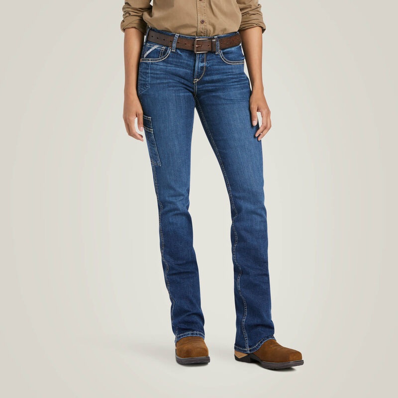 Rebar Work Flex Perfect Rise Riveter Boot Cut Jean 30 Extra Long