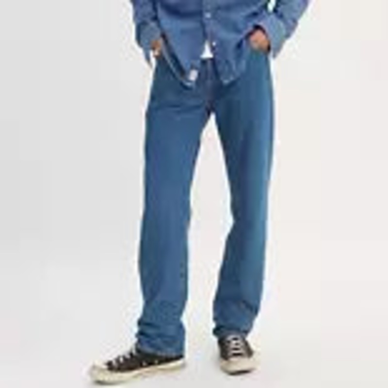 Levi’s Men’s 501 Original Fit Button Fly Non-Stretch Jeans – Medium Stonewash 34X36