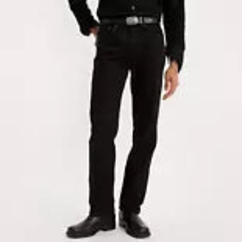 Levi’s Men’s 505 Regular Fit Non-Stretch Jeans – Black 38X30