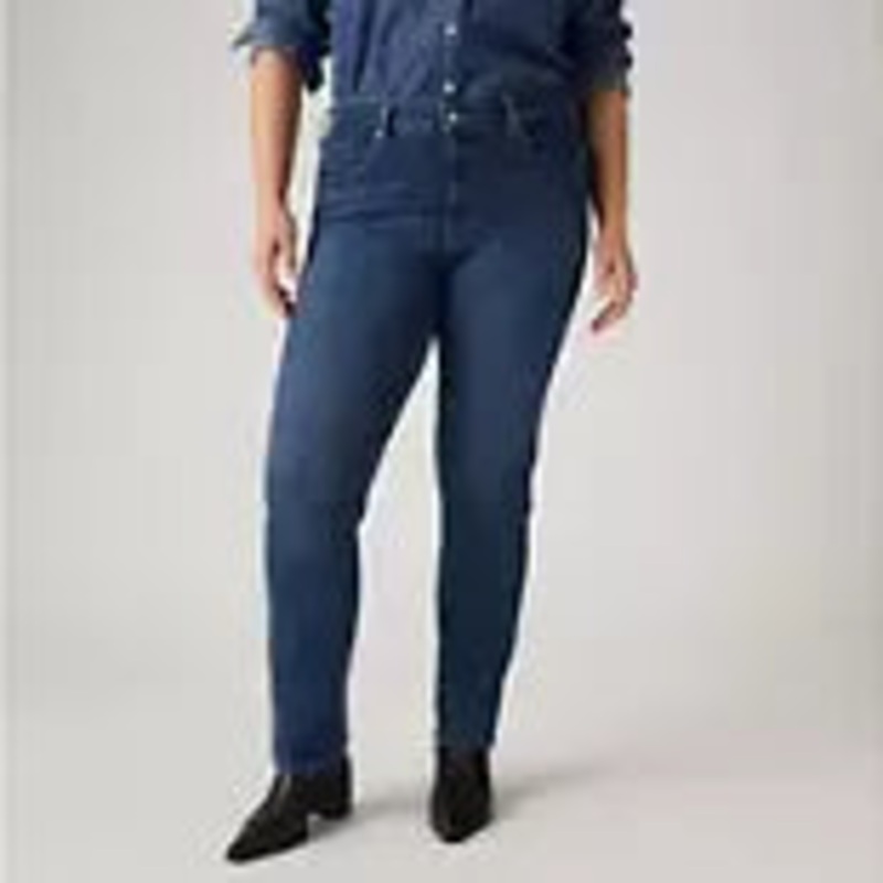 Levi’s Women’s Classic Mid Rise Straight-Leg Jeans – Lapis Dark Horse 8S