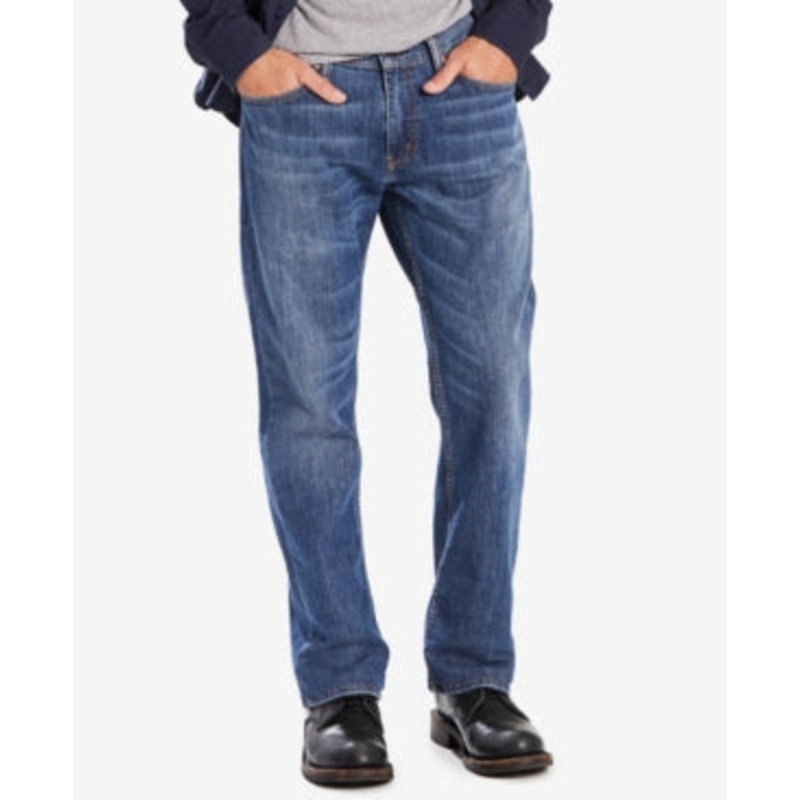 Levi’s Men’s 559 Relaxed Straight Fit Stretch Jeans – Steely Blue 32X32
