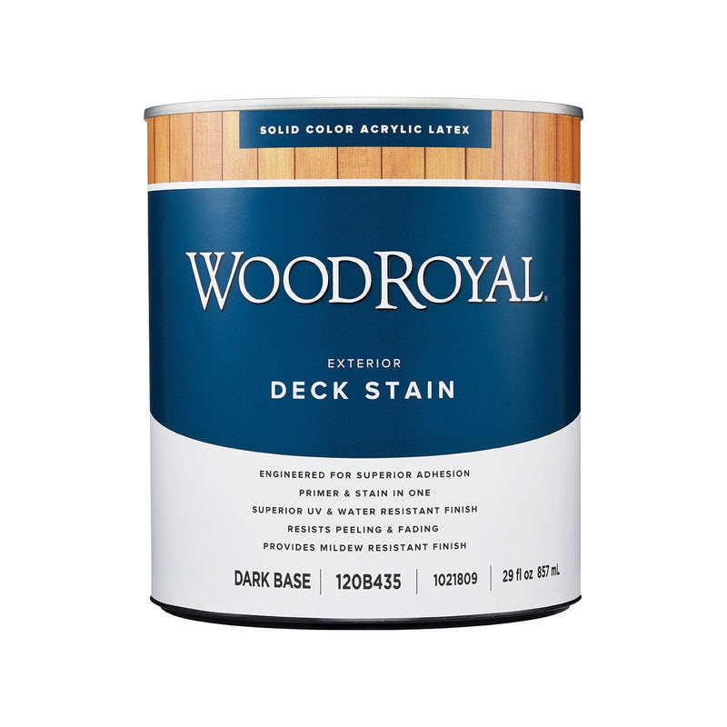 Ace Wood Royal Solid Tintable Flat Tint Base Dark Base Acrylic Latex Deck Stain 1 qt (In-store Pickup Only)