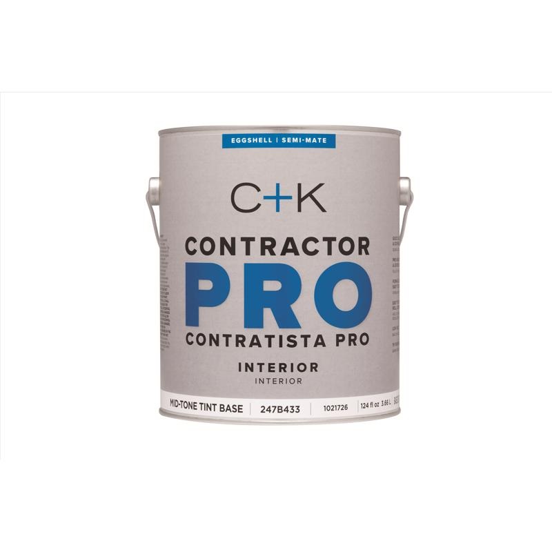C+K Contractor Pro Eggshell Tint Base Mid-Tone Base Paint Interior 1 gal (In-store Pickup Only)