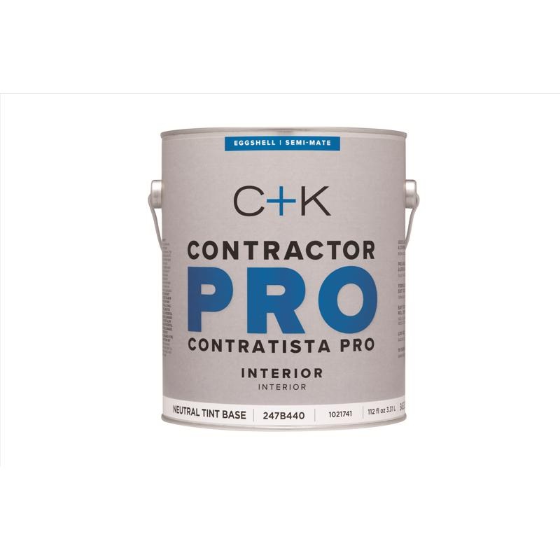 C+K Contractor Pro Eggshell Tint Base Tint Base Paint Interior 1 gal (In-store Pickup Only)
