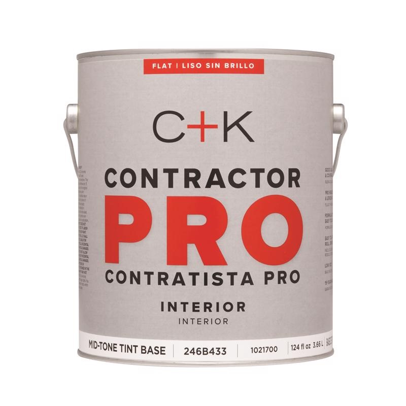 C+K Contractor Pro Flat Tint Base Mid-Tone Base Paint Interior 1 gal (In-store Pickup Only)