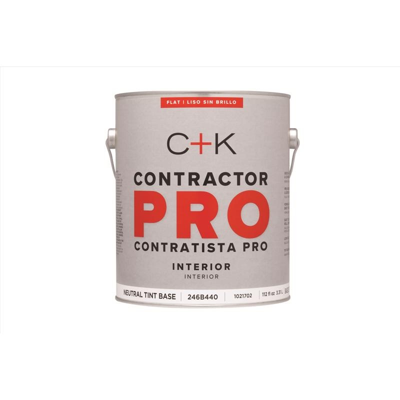 C+K Contractor Pro Flat Tint Base Neutral Base Paint Interior 1 gal (In-store Pickup Only)