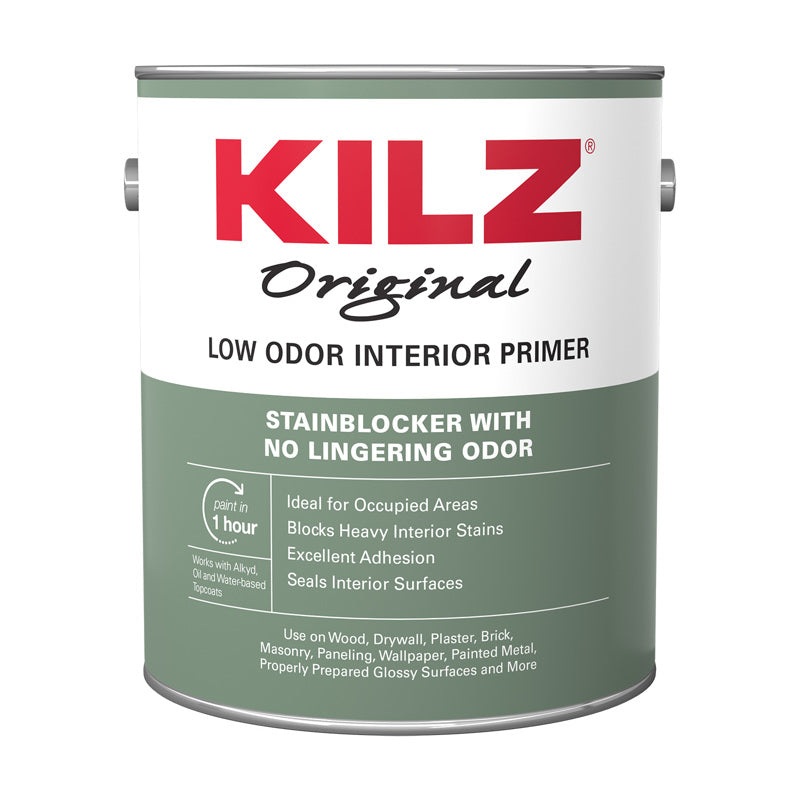 KILZ Original White Flat Oil-Based Alkyd Oil Primer 1 gal (In-Store Pickup Only)