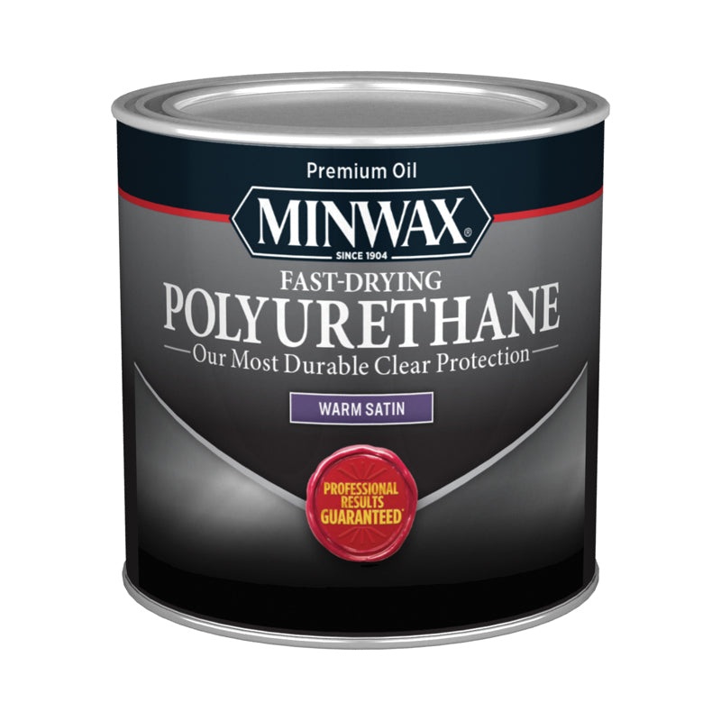 Minwax Satin Clear Oil-Based Fast-Drying Polyurethane 1 qt (In-Store Pickup Only)