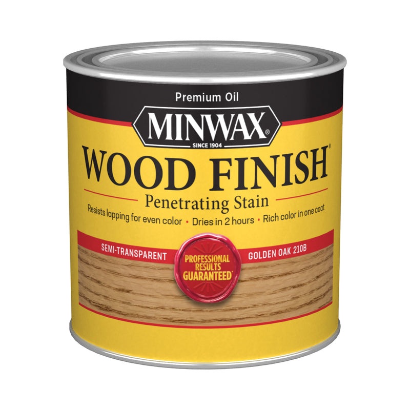Minwax Wood Finish Semi-Transparent Golden Oak Oil-Based Penetrating Wood Stain 1 qt (In-Store Pickup Only)