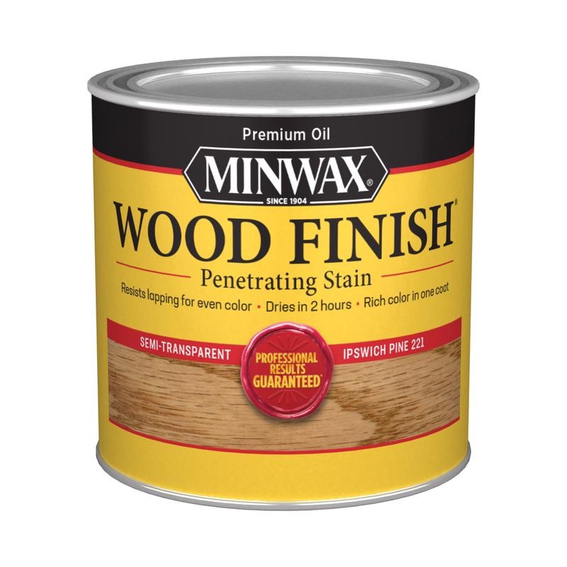 Minwax Wood Finish Semi-Transparent Ipswich Pine Oil-Based Penetrating Wood Stain 1/2 pt