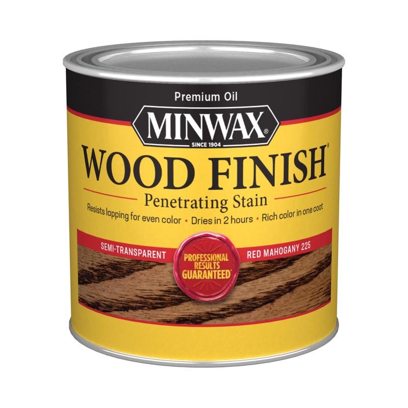 Minwax Wood Finish Semi-Transparent Red Mahogany Oil-Based Penetrating Wood Stain 1 qt (In-Store Pickup Only)