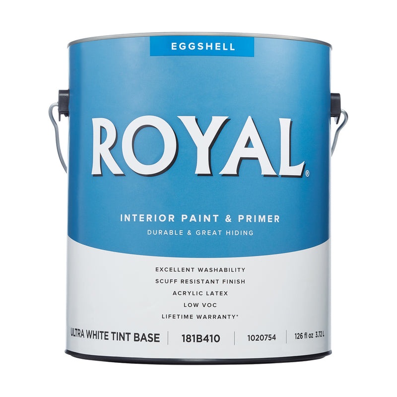 Royal Eggshell Tint Base Ultra White Base Paint Interior 1 gal (In-store Pickup Only)
