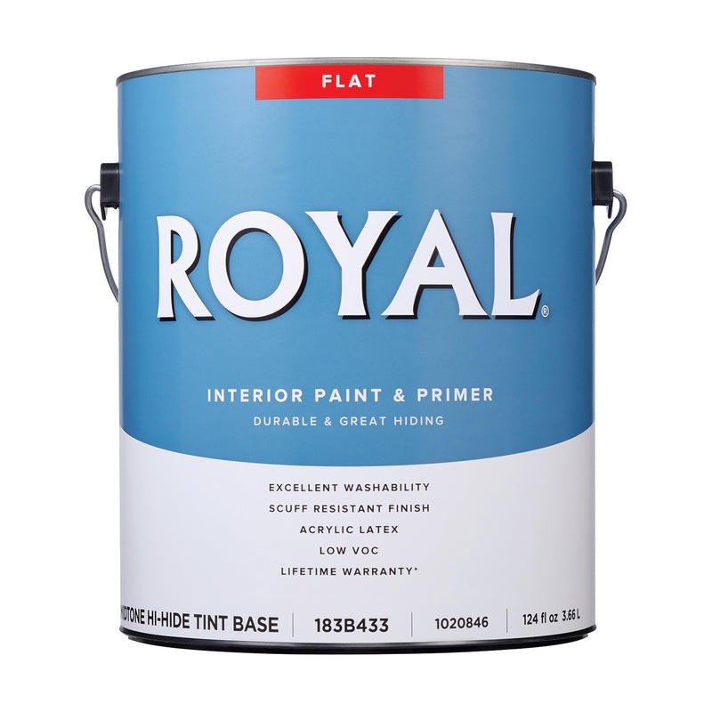 Royal Flat Tint Base Mid-Tone Base Paint and Primer Interior 1 gal (In-store Pickup Only)