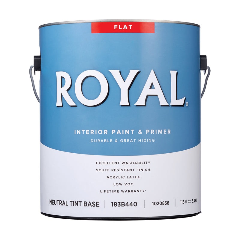 Royal Flat Tint Base Neutral Base Paint and Primer Interior 1 gal (In-store Pickup Only)