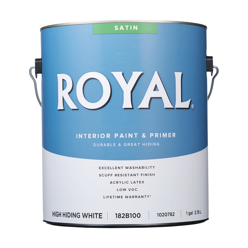Royal Satin High Hiding White Paint Interior 1 gal (In-store Pickup Only)