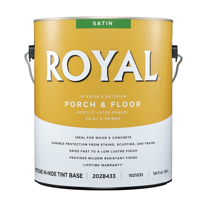 Royal Satin Mid Tone Base Porch and Floor Paint+Primer 1 gal (In-store Pickup Only)