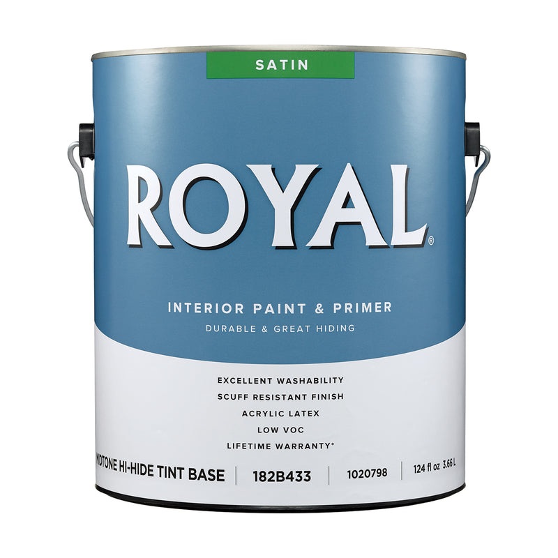 Royal Satin Tint Base Mid-Tone Base Paint Interior 1 gal (In-store Pickup Only)