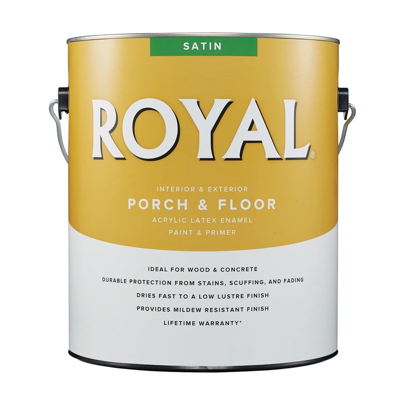 Royal Satin Ultra White Base Porch and Floor Paint+Primer 1 gal (In-store Pickup Only)