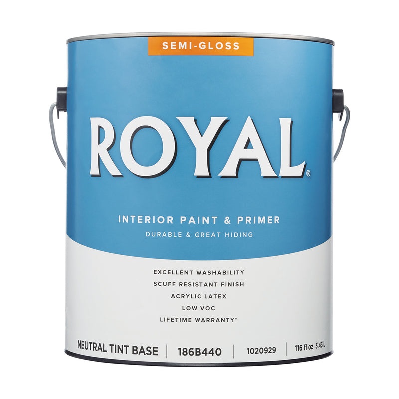 Royal Semi-Gloss Tint Base Neutral Base Paint Interior 1 gal (In-store Pickup Only)