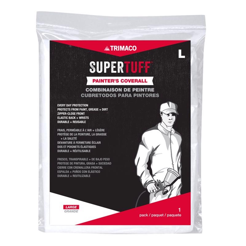Trimaco SuperTuff Polypropylene Painter’s Coveralls White L 1 pk