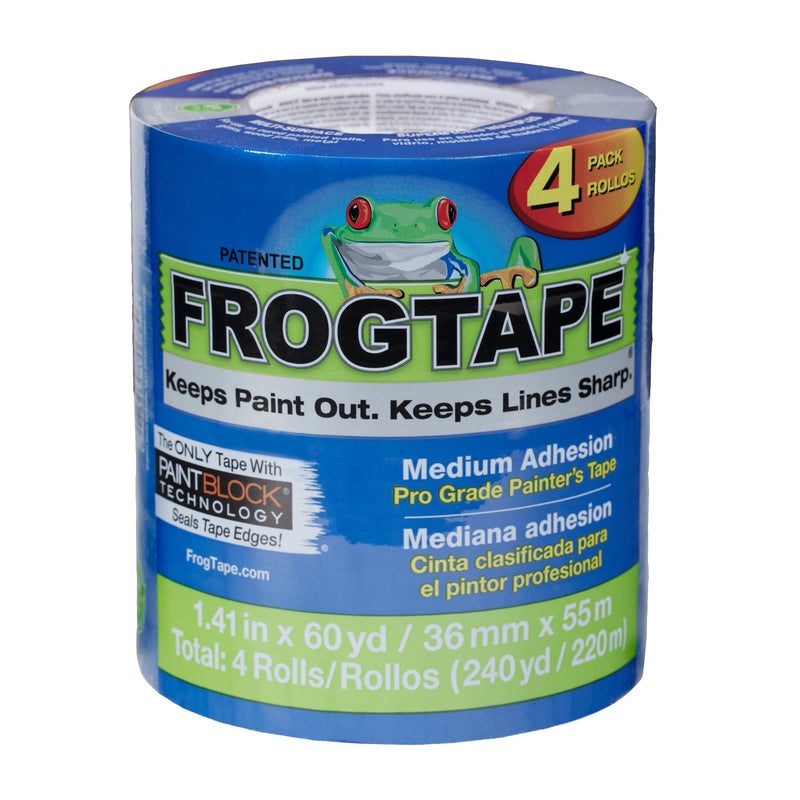gTape Pro Grade 1.41 in. W X 60 yd L Blue Medium Strength Painter’s Tape 4 pk
