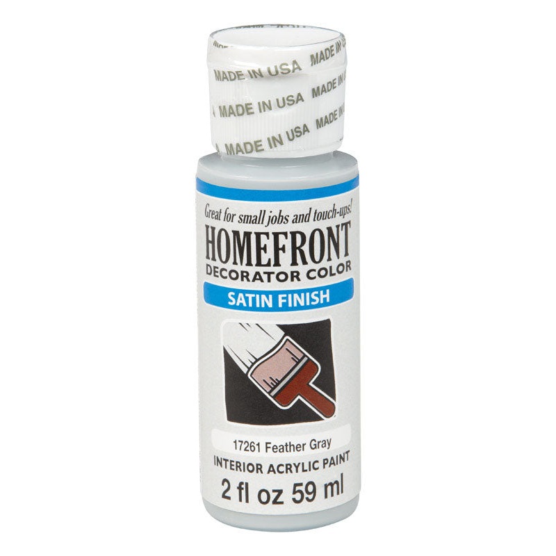 Homefront Satin Feather Gray Hobby Paint 2 oz