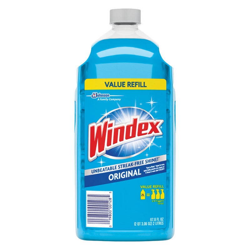 Windex Original No Scent Glass Cleaner Refill 67.6 oz Liquid