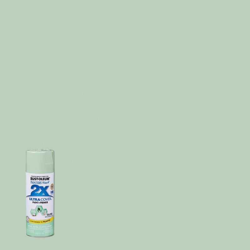Rust-Oleum Painter’s Touch 2X Ultra Cover Gloss Modern Mint Paint+Primer Spray Paint 12 oz