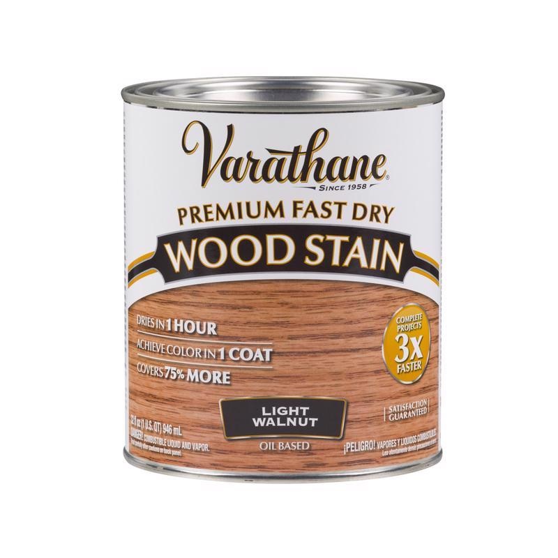 Varathane Premium Light Walnut Oil-Based Fast Dry Wood Stain 1 qt (In-Store Pickup Only)