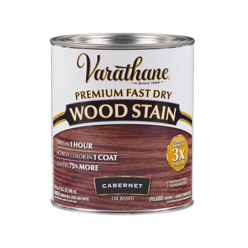 Varathane Premium Semi-Transparent Cabernet Oil-Based Urethane Modified Alkyd Fast Dry Wood Stain 1qt (In-Store Pickup Only)