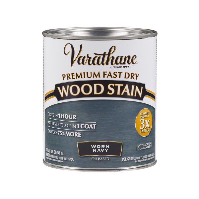 Varathane Premium Worn Navy Oil-Based Fast Dry Wood Stain 1 qt (In-Store Pickup Only)
