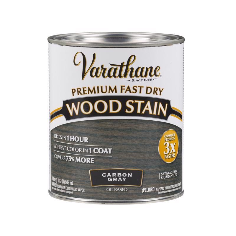 Varathane Semi-Transparent Carbon Gray Oil-Based Urethane Modified Alkyd Wood Stain 1 qt (In-Store Pickup Only)