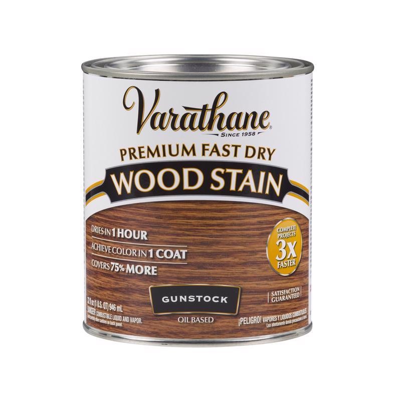 Varathane Semi-Transparent Gunstock Oil-Based Urethane Modified Alkyd Fast Dry Wood Stain 1 qt (In-Store Pickup Only)