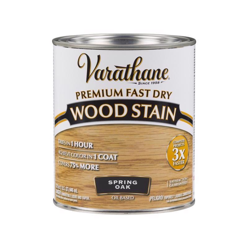Varathane Semi-Transparent Spring Oak Oil-Based Urethane Modified Alkyd Fast Dry Wood Stain 1 qt (In-Store Pickup Only)
