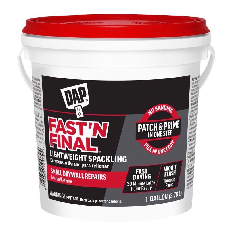 DAP Fast ‘N Final Ready to Use White Lightweight Spackling Compound 1 gal (In-Store Pickup Only)