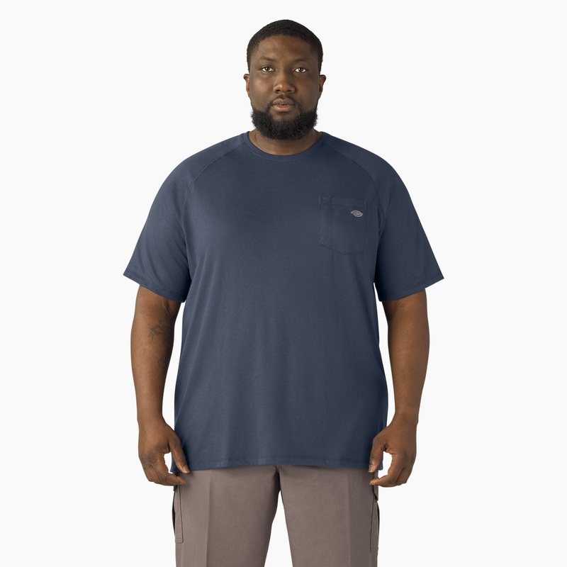 Dickies Cooling Short Sleeve Pocket T-Shirt (Dark Navy) Size 3XL