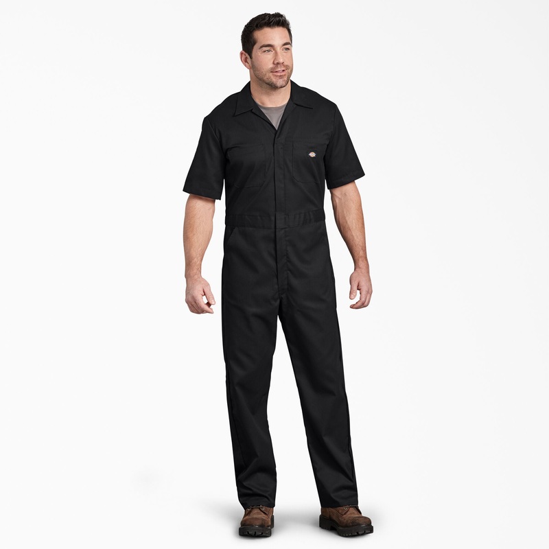 Dickies FLEX Cooling Short Sleeve Coveralls (Black) Size 2XL